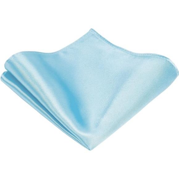 Solid Tie Satin Color Formal Necktie and Pocket Square Sets in Gift Box - Picture 2 of 6